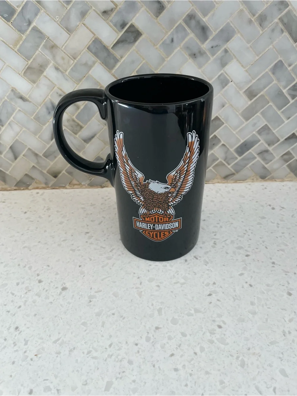 Harley Davidson 20 Ounce Coffee Mug Eagle Bar and Shield